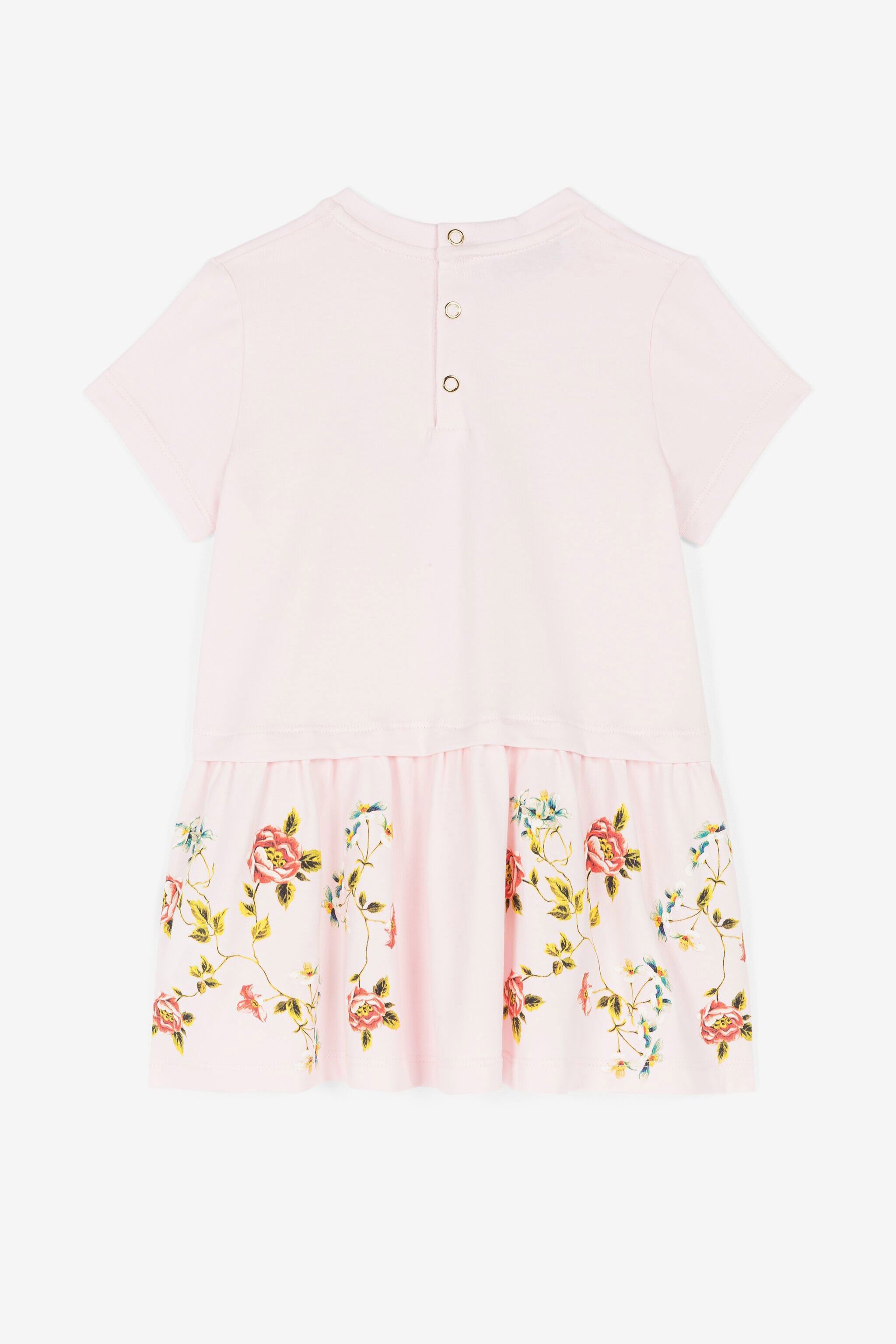 JU Kleid mit Blumendruck Rosa OJT117-ISA2J