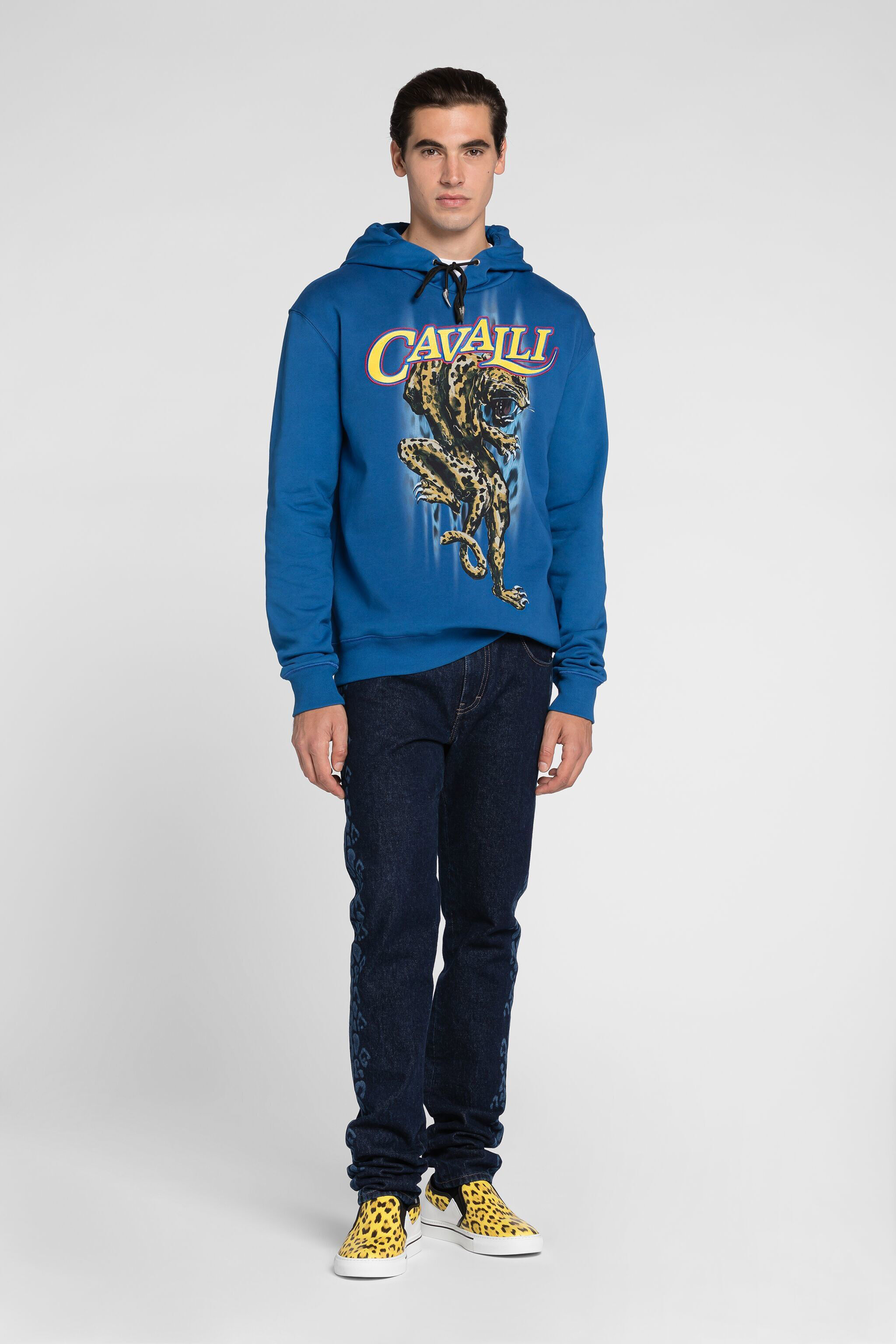 RC Logo-print hoodie Blue QRT69G-CF050