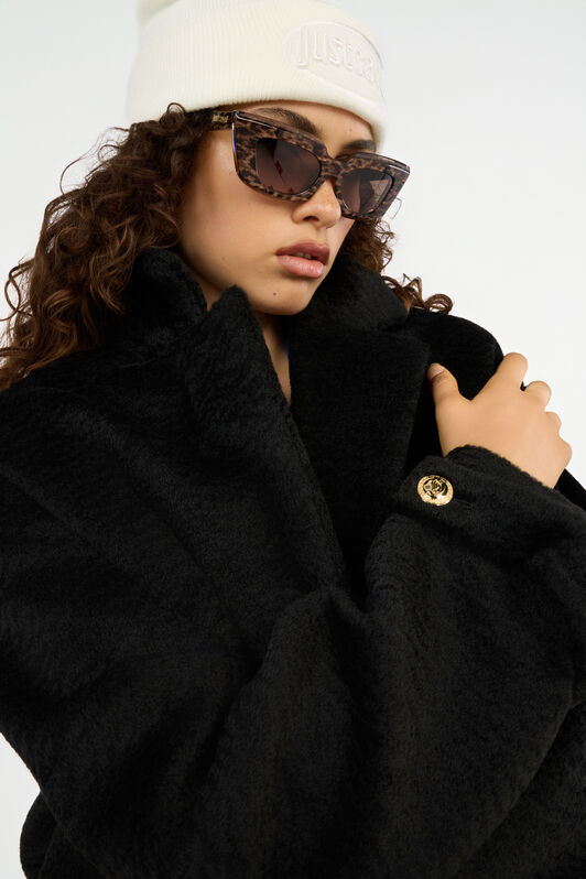 JC Black Coat with Gold Buttons BLACK VFT320-VF470