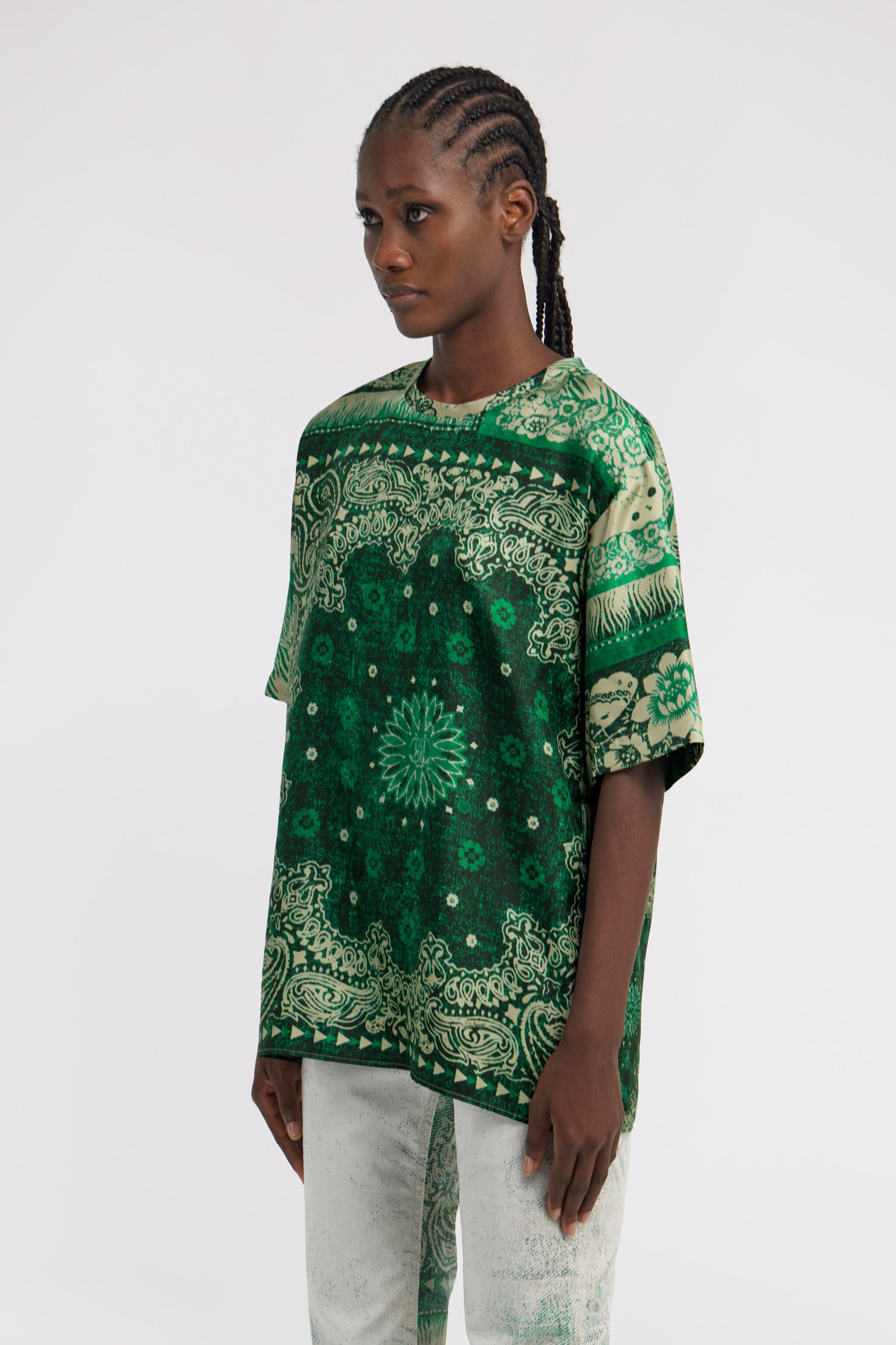 RC Bandana Print T-shirt Green TKT644-4QN05