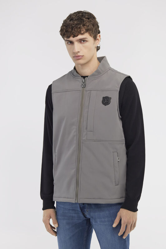 RC Padded vest with logo Gray NOT40H-SB001