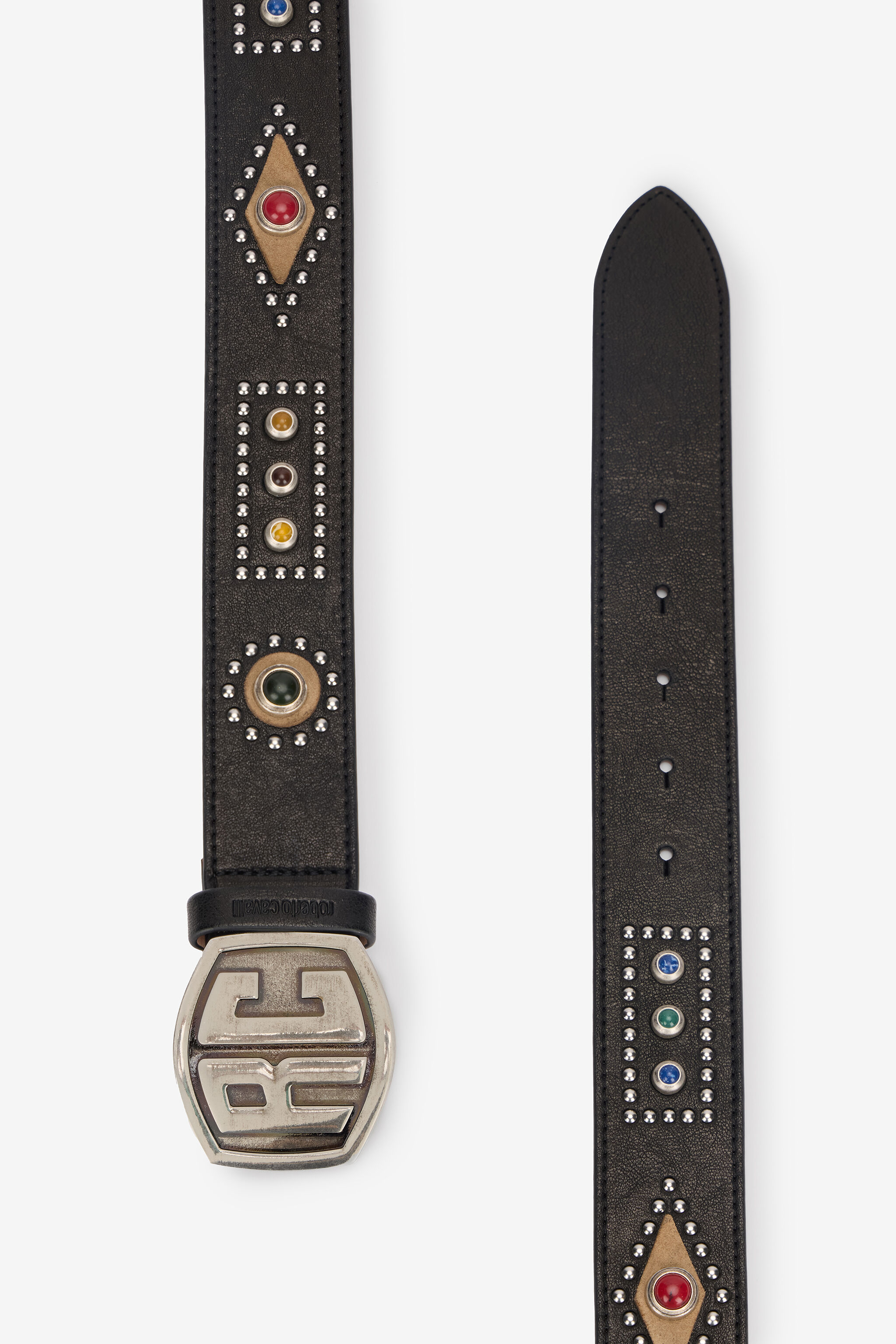 RC Cintura Con Pietre E Borchie Nero VRC001-AM192