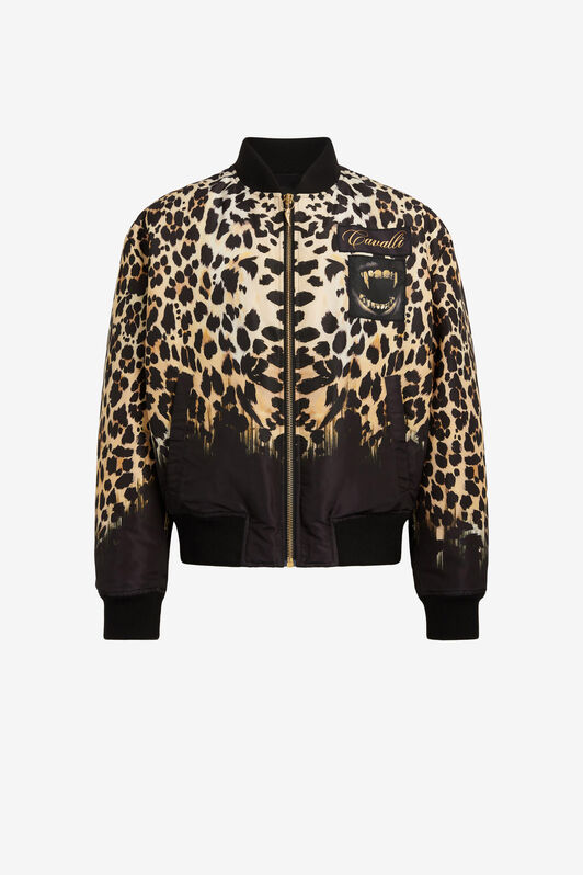 RC Bomberjacke mit Queen Of Sicily Print BLACK/RUM/NUDE NNT810-9NB78