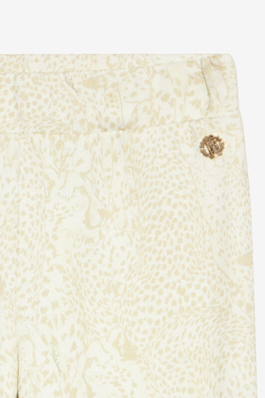 JU Sporthose Mit Gepardenprint Elfenbein UJT23E-5OO35