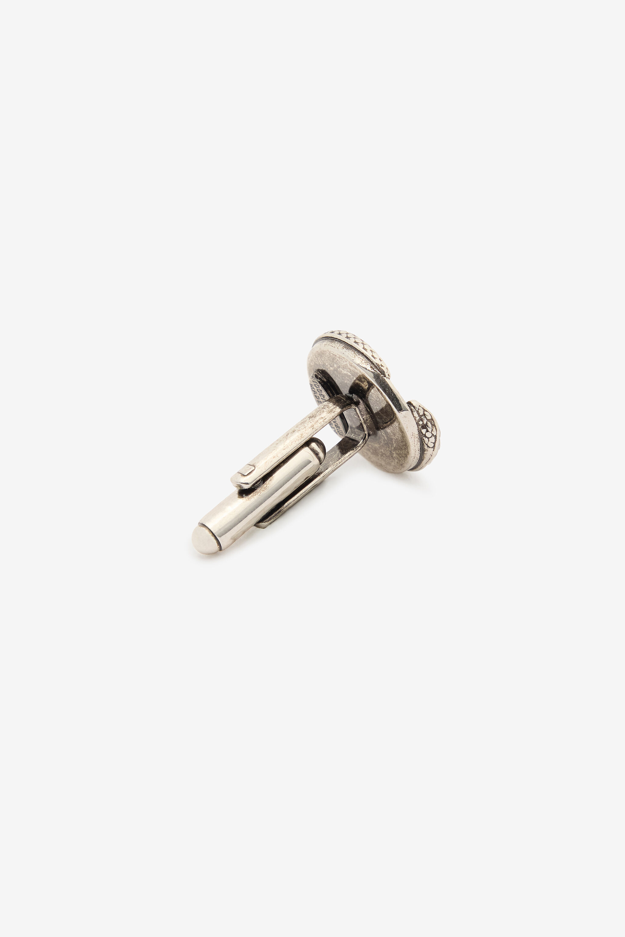 RC Snake Cufflinks With Logo Silver URG006-AM258
