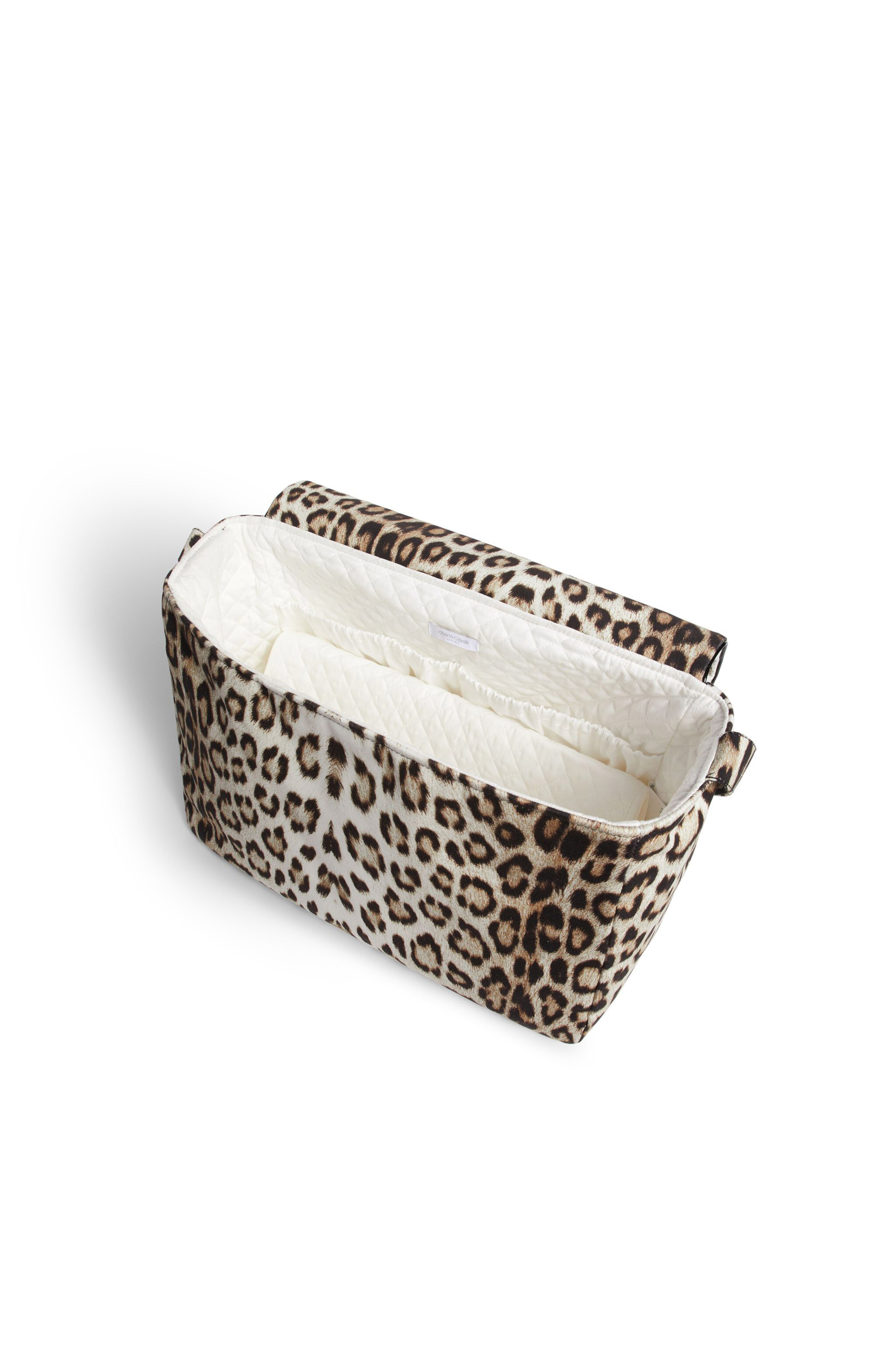 JU Leopard print changing bag BEIGE/MILKY/BLACK IJB003-JFQ64