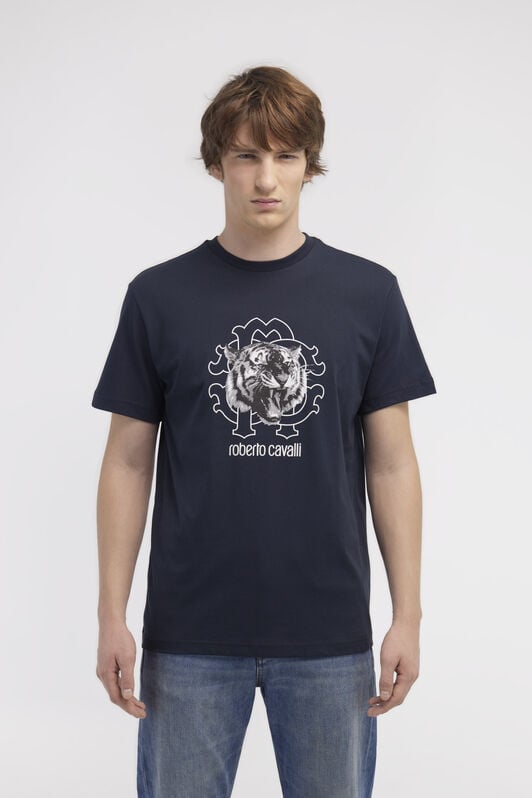 RC T-shirt with Jaguar logo and print RC T-shirt with Jaguar logo and print Bleu foncé NOT60Q-JD060