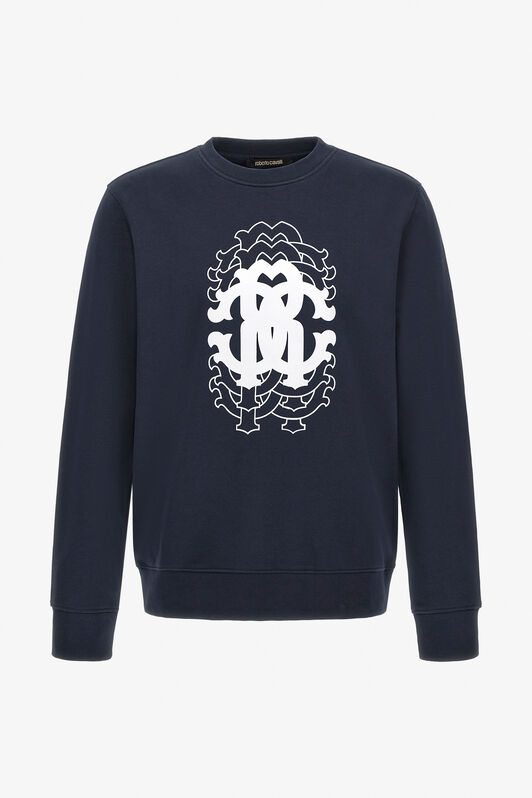 RC Printed sweatshirt Bleu foncé NOT66C-CF052