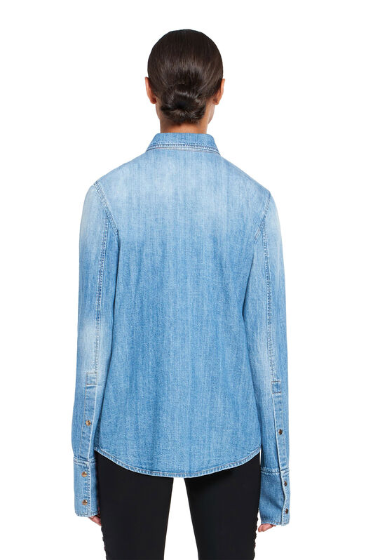 RC Blue Embellished Denim Shirt RC Blue Embellished Denim Shirt BLUE IQJ714-VT006
