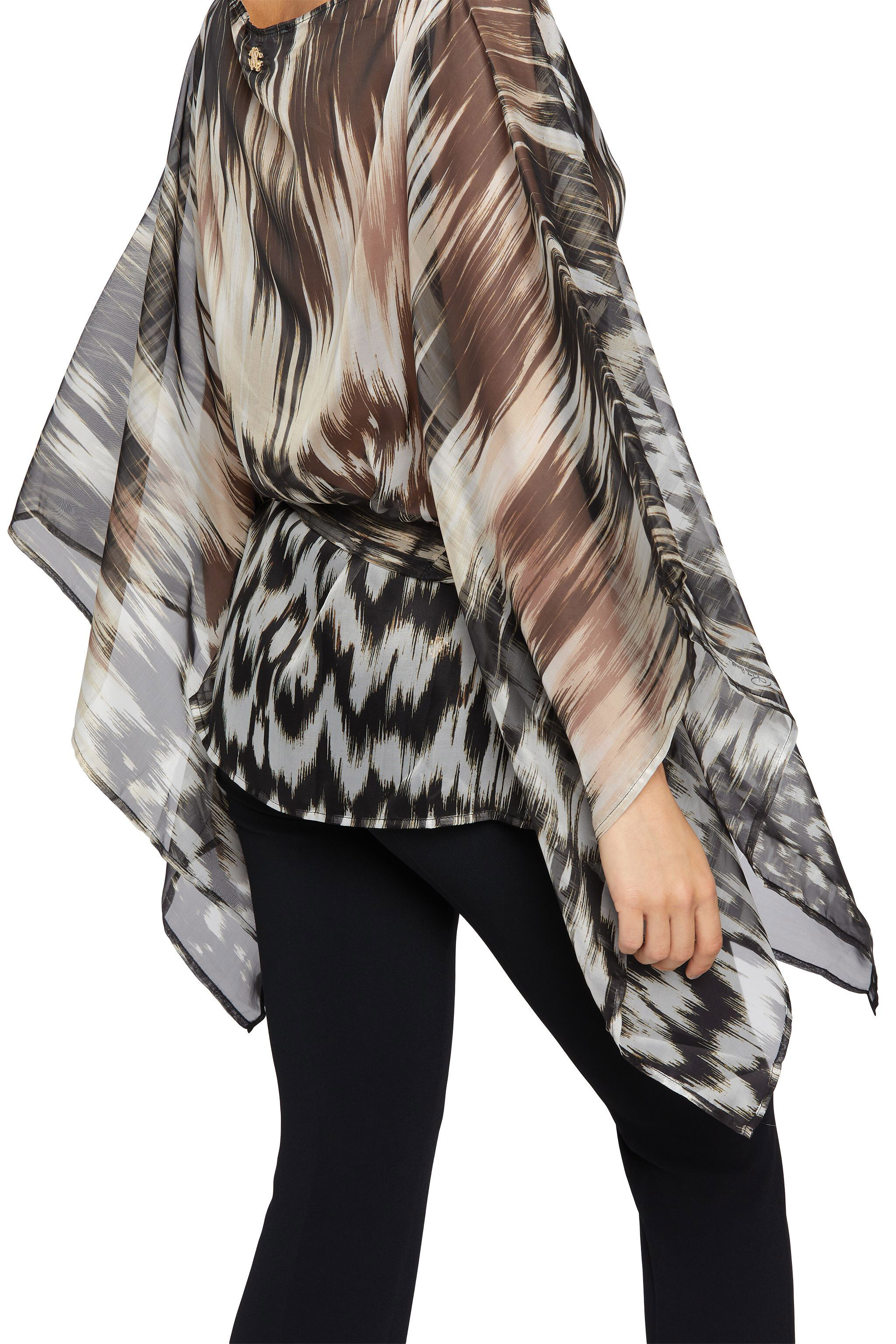 RC Batik-Print Kaftan Top BIANCO/BEIGE FST711-1OA44