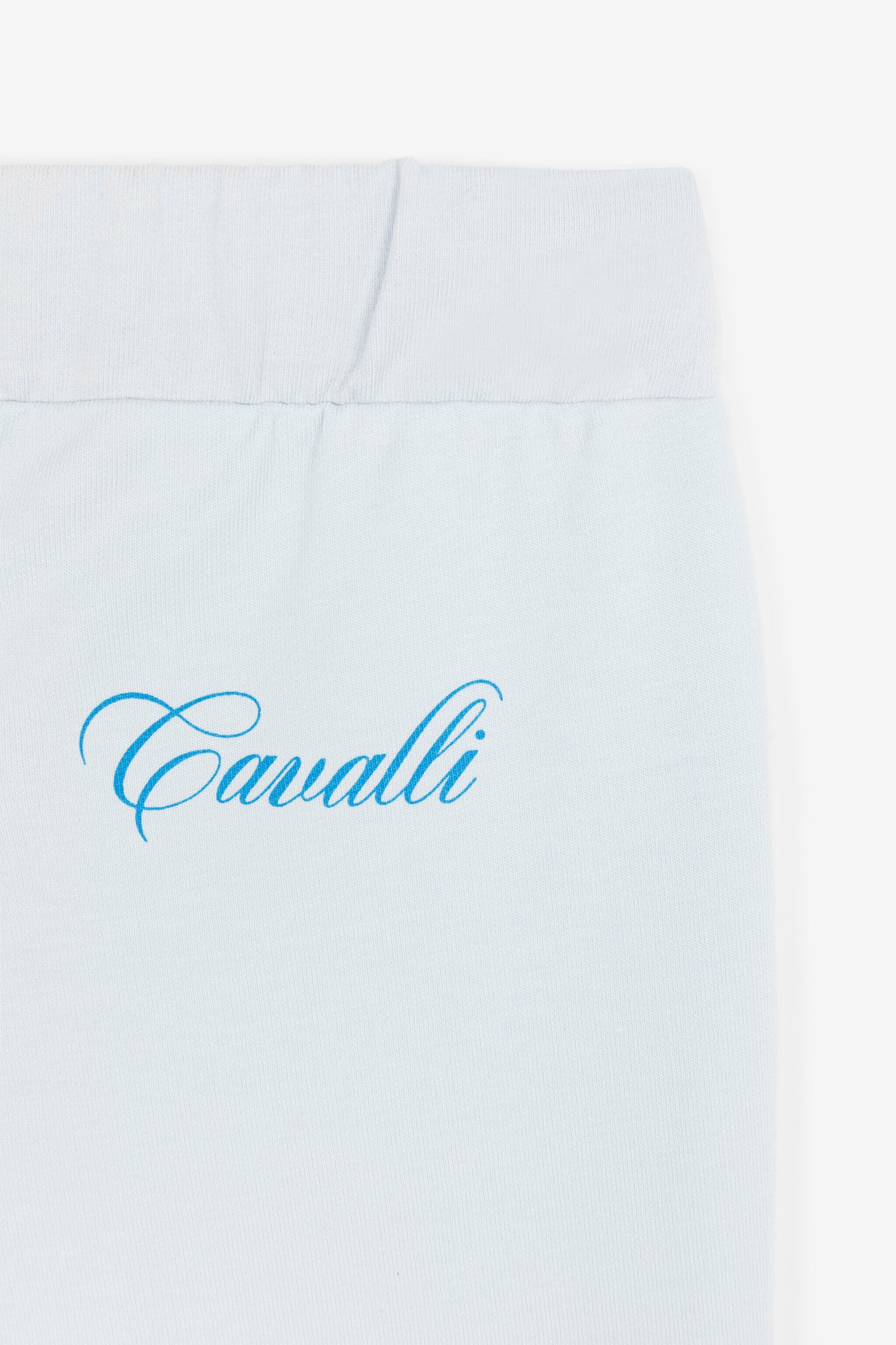 JU Logo-print track pants Baby blue QJT254-CF050