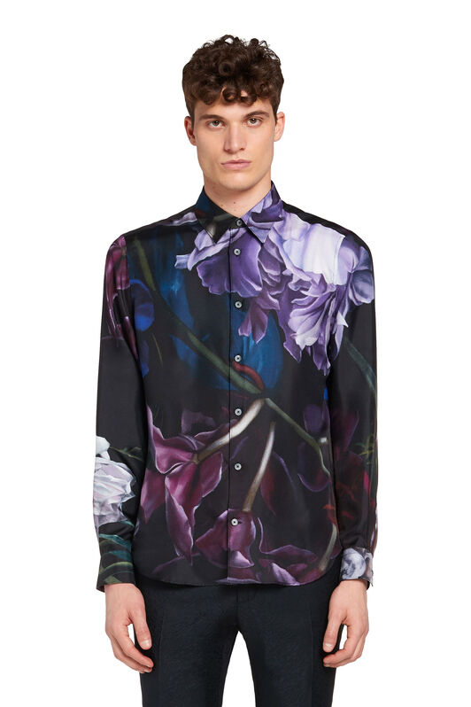 RC Camicia con stampa Marchito RC Camicia con stampa Marchito DEEP PURPLE/BLACK JNT730-2NS02