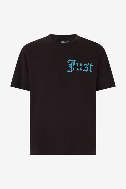 JC T-Shirt Mit Zweifarbigem Logo Schwarz UFT057-UF077
