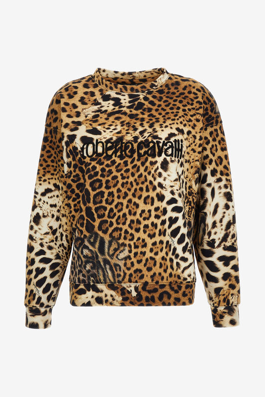 RC Jaguar Skin print sweatshirt Marron clair SKT64A-2OG34