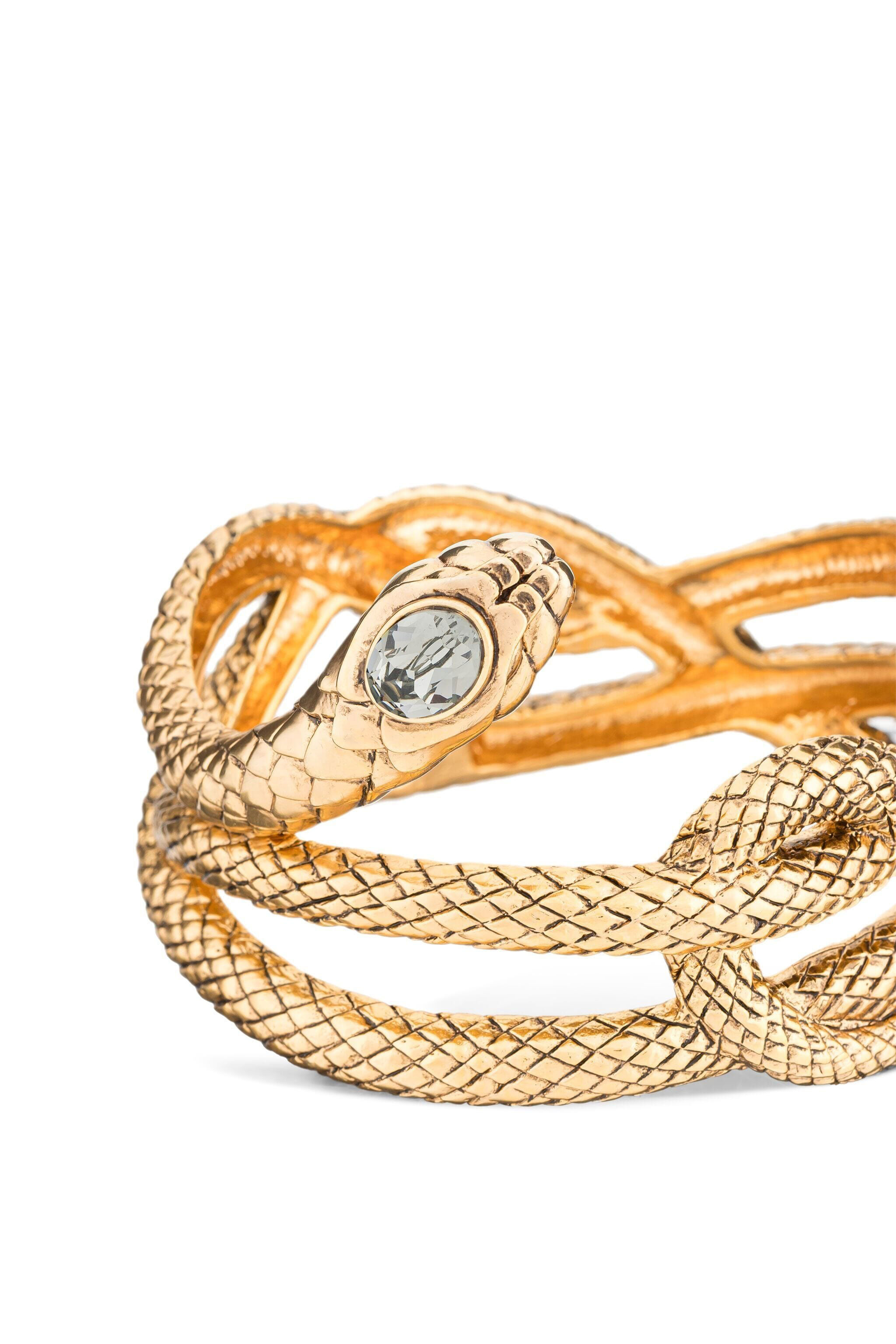 HO Crystal-Embellished Snake Decoration VARIANTE UNICA EWLBBB-IBAAF