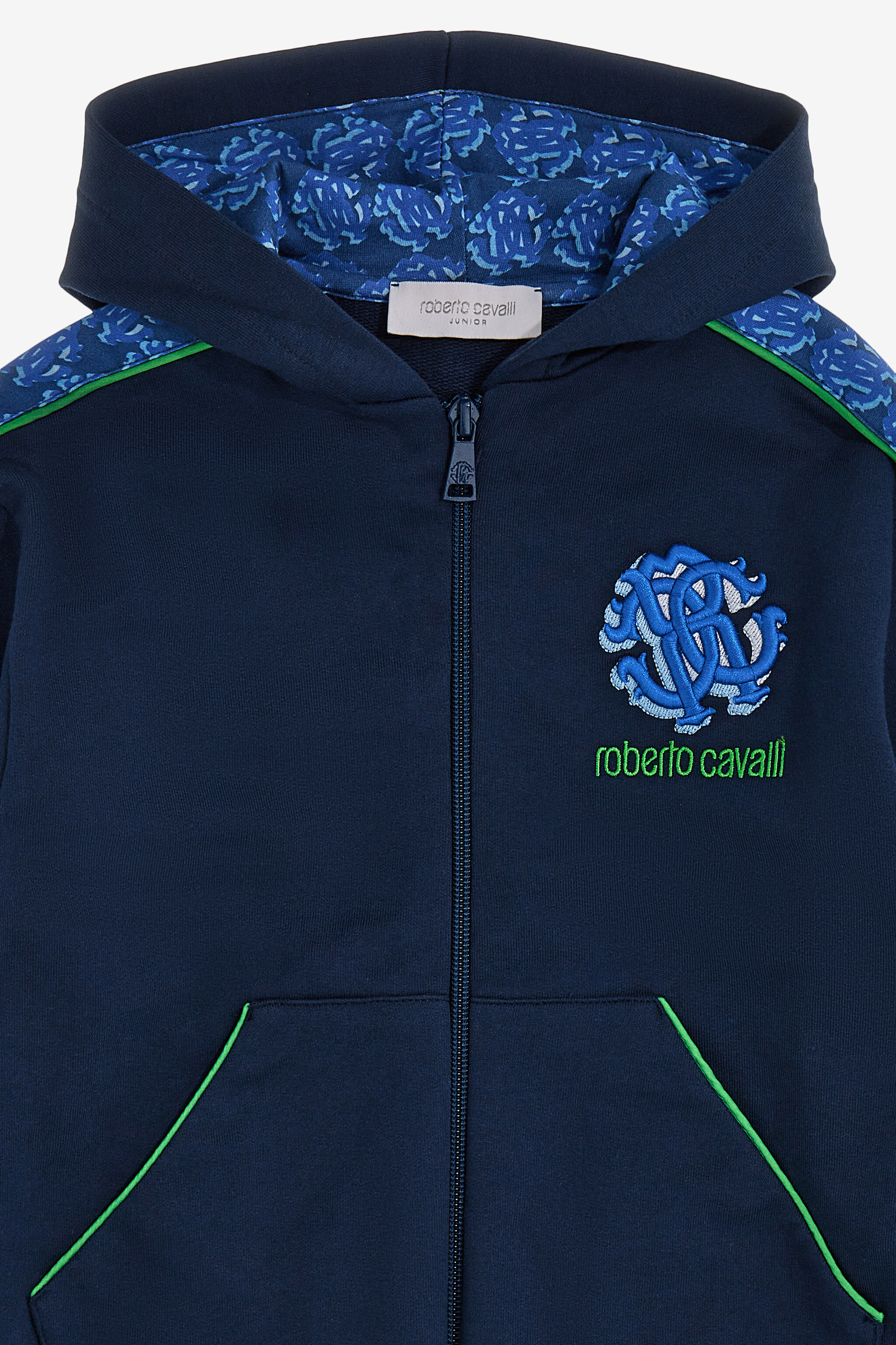 JU Felpa con logo Blu SJT926-CF050