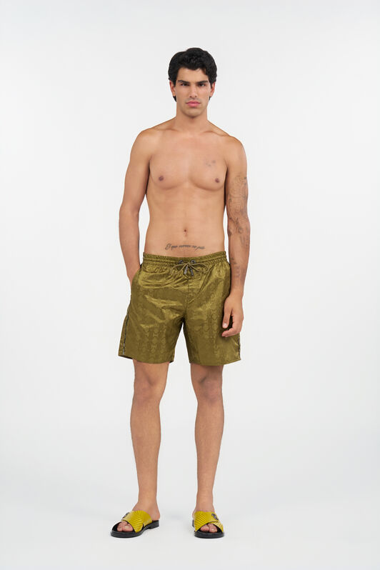 RC Short de Baño Estampado Monogram RC GREEN OLIVE QOH00A-DJ005