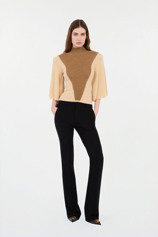 RC Pantaloni Svasati Neri Con Monogram Rc RC Pantaloni Svasati Neri Con Monogram Rc NERO 191101 PST21U-KZ002