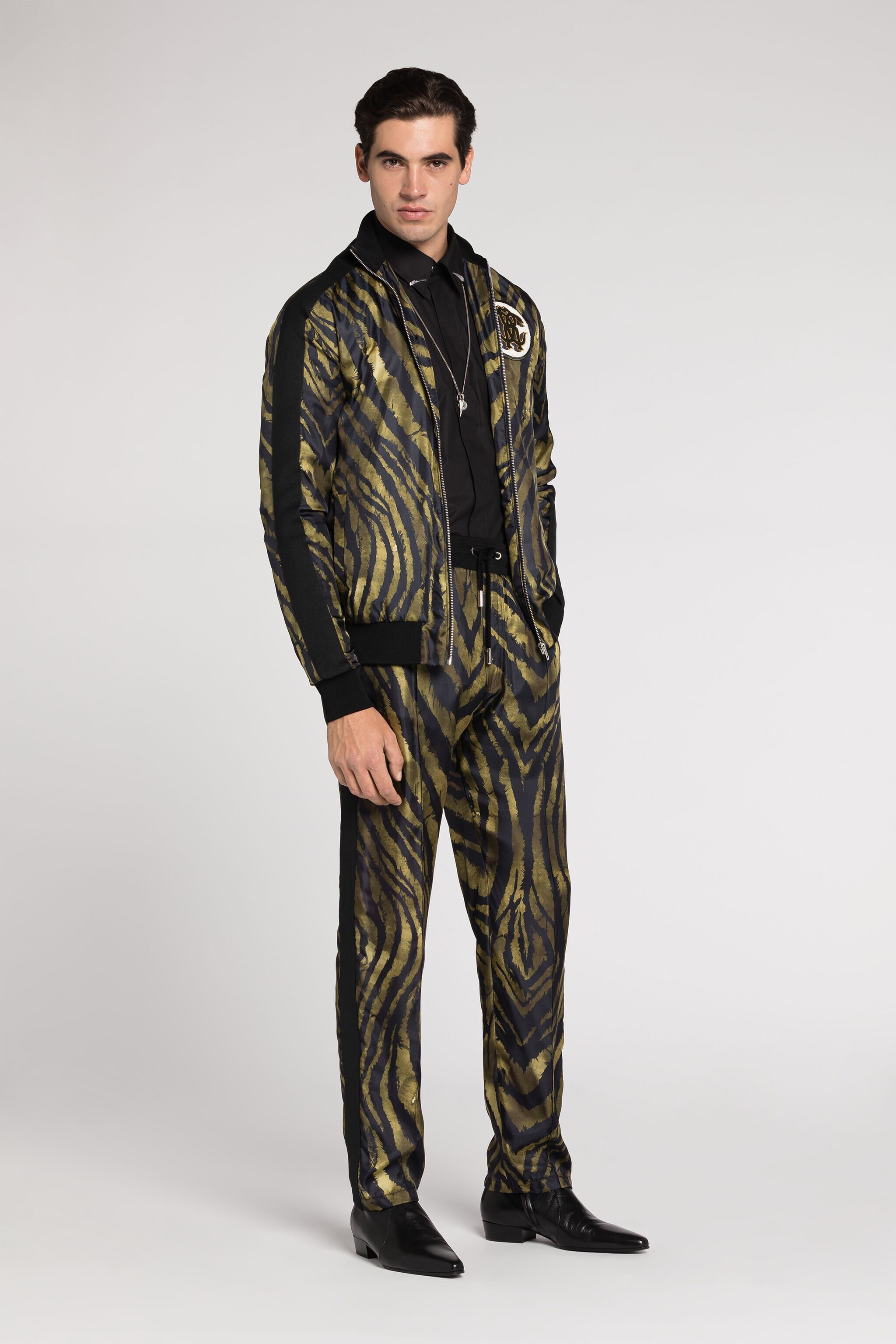 RC Freedom-Print Silk Track Pants Dark green/Black RRT25M-2N410