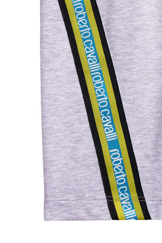 JU Grey melange striped trackpants GREY MELANGE IJT285-CF042