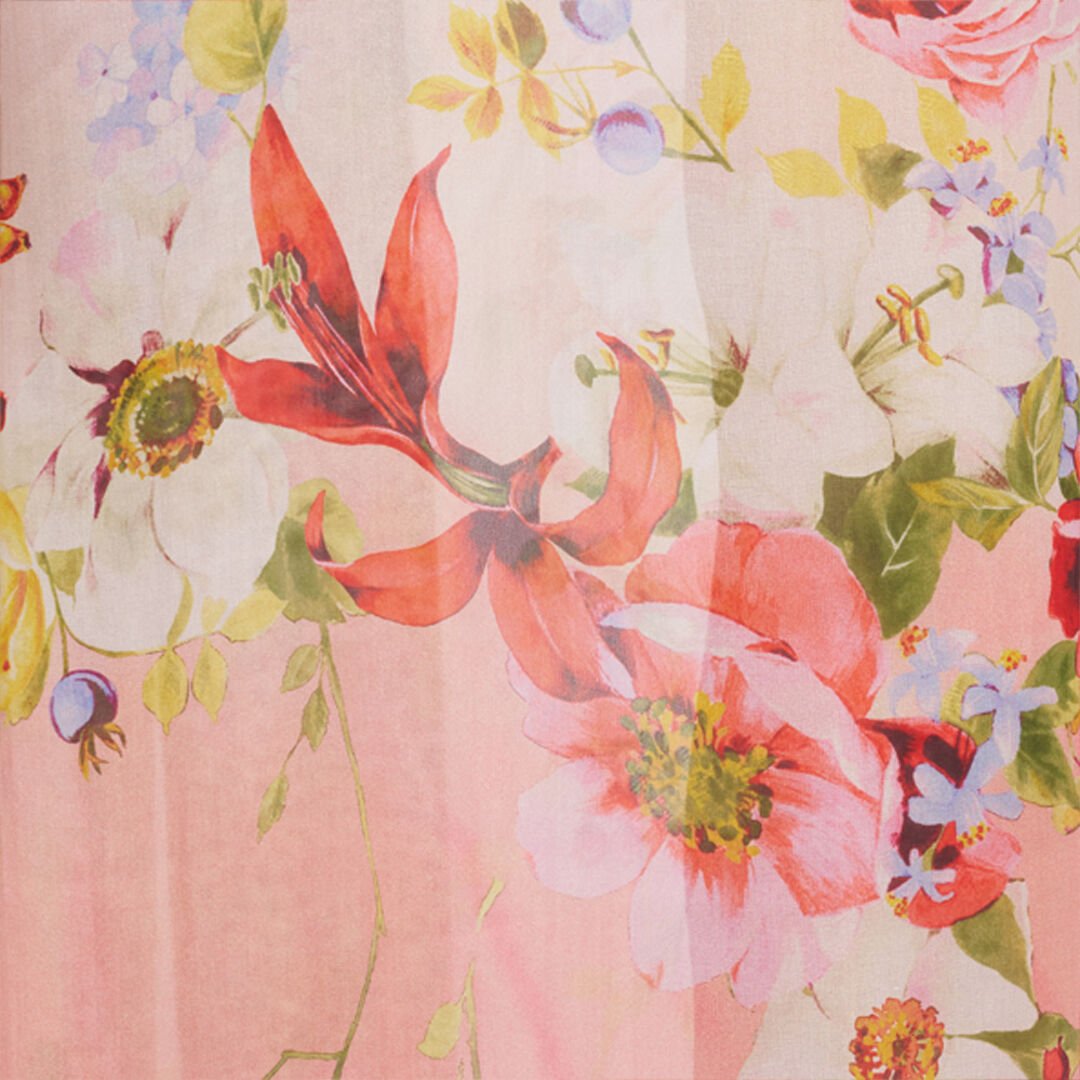 RC Miami Flowers Silk Kaftan RC Miami Flowers Silk Kaftan GREEN/FUCHSIA WQW017-HNR32