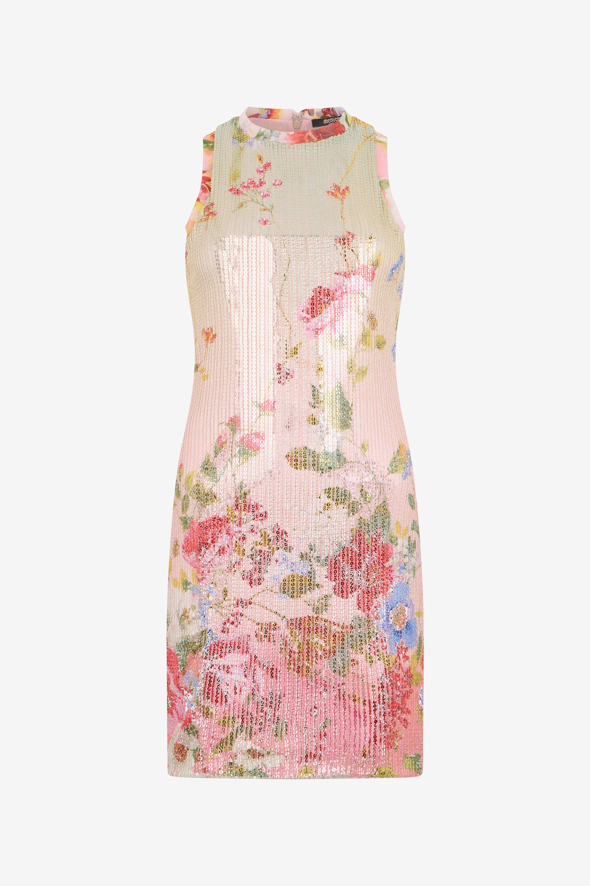 RC Miami Flowers Print Mini Dress RC Miami Flowers Print Mini Dress GREEN/FUCHSIA WQT170-VXR32