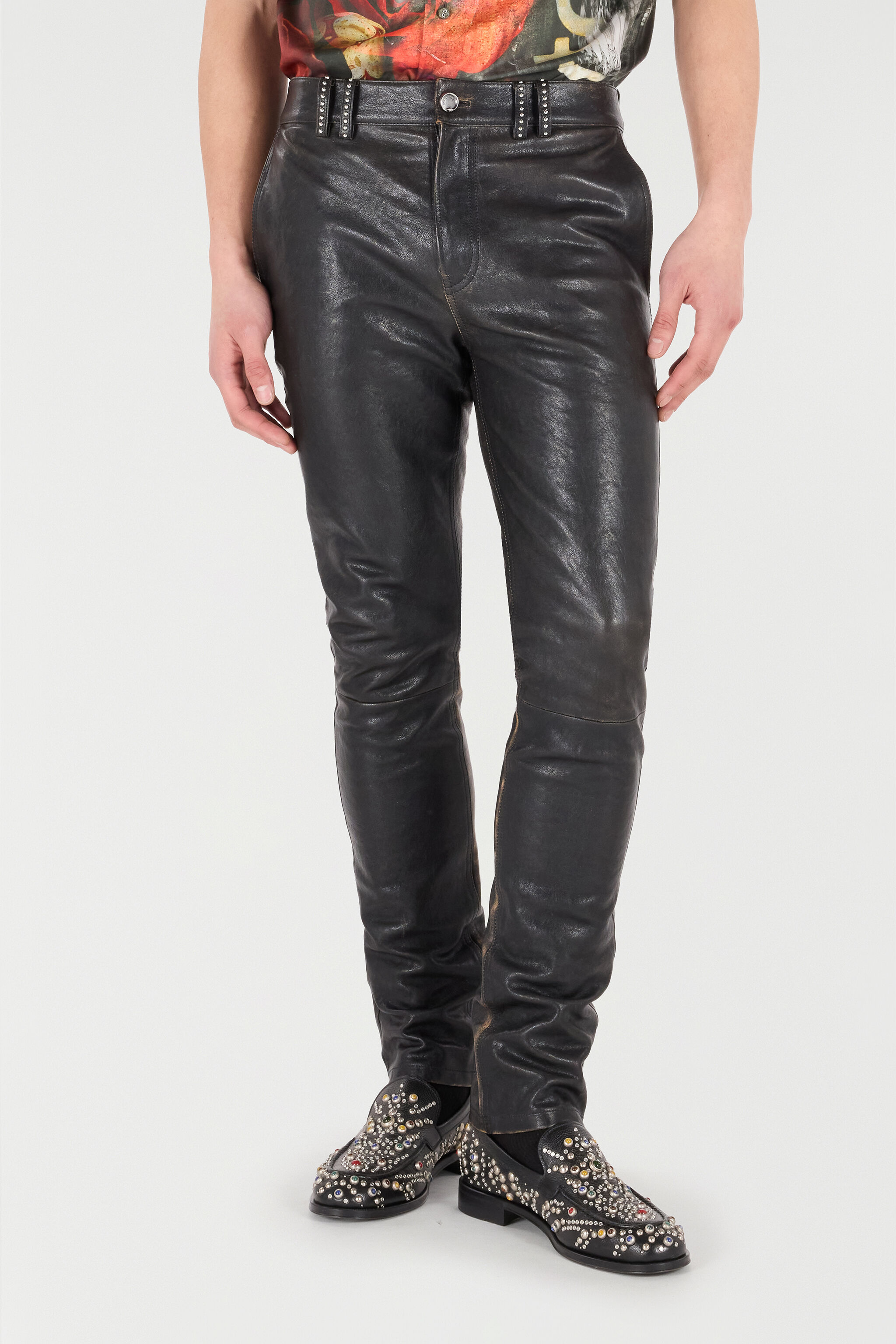 RC Genuine Leather Pants Black VRP200-PG016