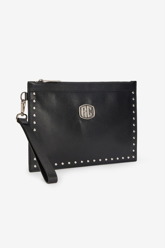 RC Flat Pouch with Studs Black VRB011-PZB05
