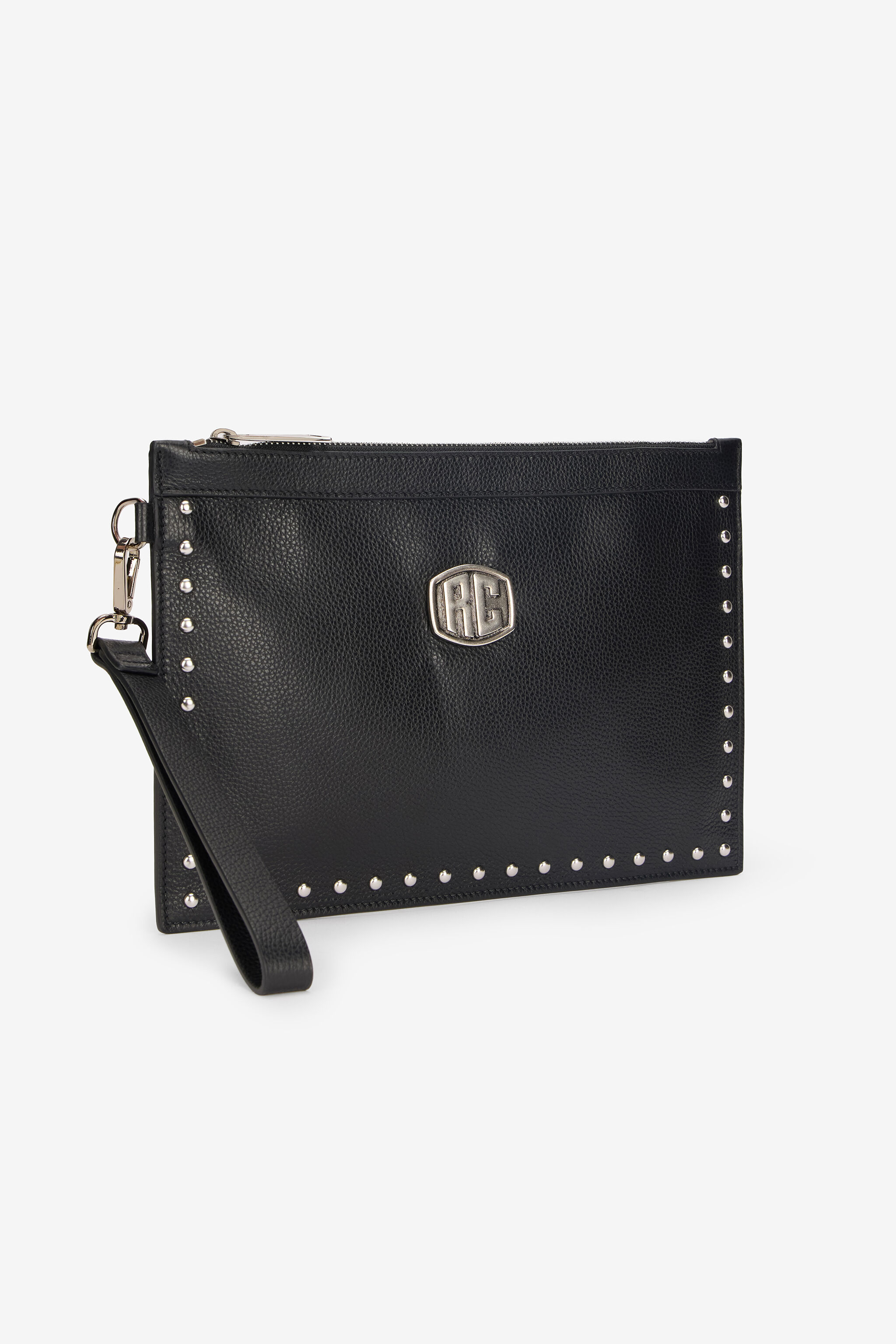 RC Flat Pouch with Studs Black VRB011-PZB05