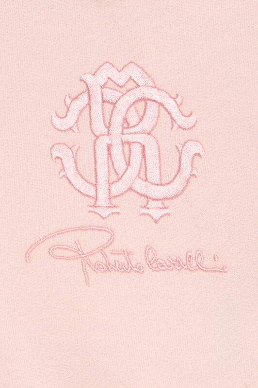JU Baby Pink Sweatshirt with Embroidered Flowers BABY ROSE VJT662-CF050