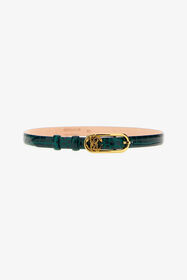${brand} Leather belt with Monogram Mirror Snake ${colorDescription} ${masterID}