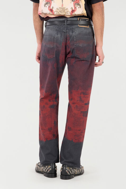 RC Jeans Con Stampa Effetto Maltinto RC Jeans Con Stampa Effetto Maltinto Nero/Rosso VNJ206-4NP69