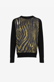 ${brand} Freedom-Print Panelled Sweater ${colorDescription} ${masterID}
