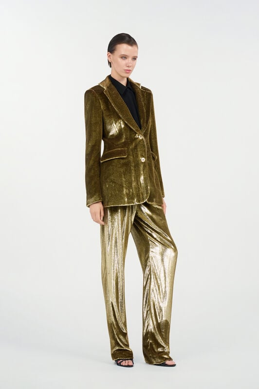 RC Gold Velvet Blazer LIGHT GOLD WKT405-FT062