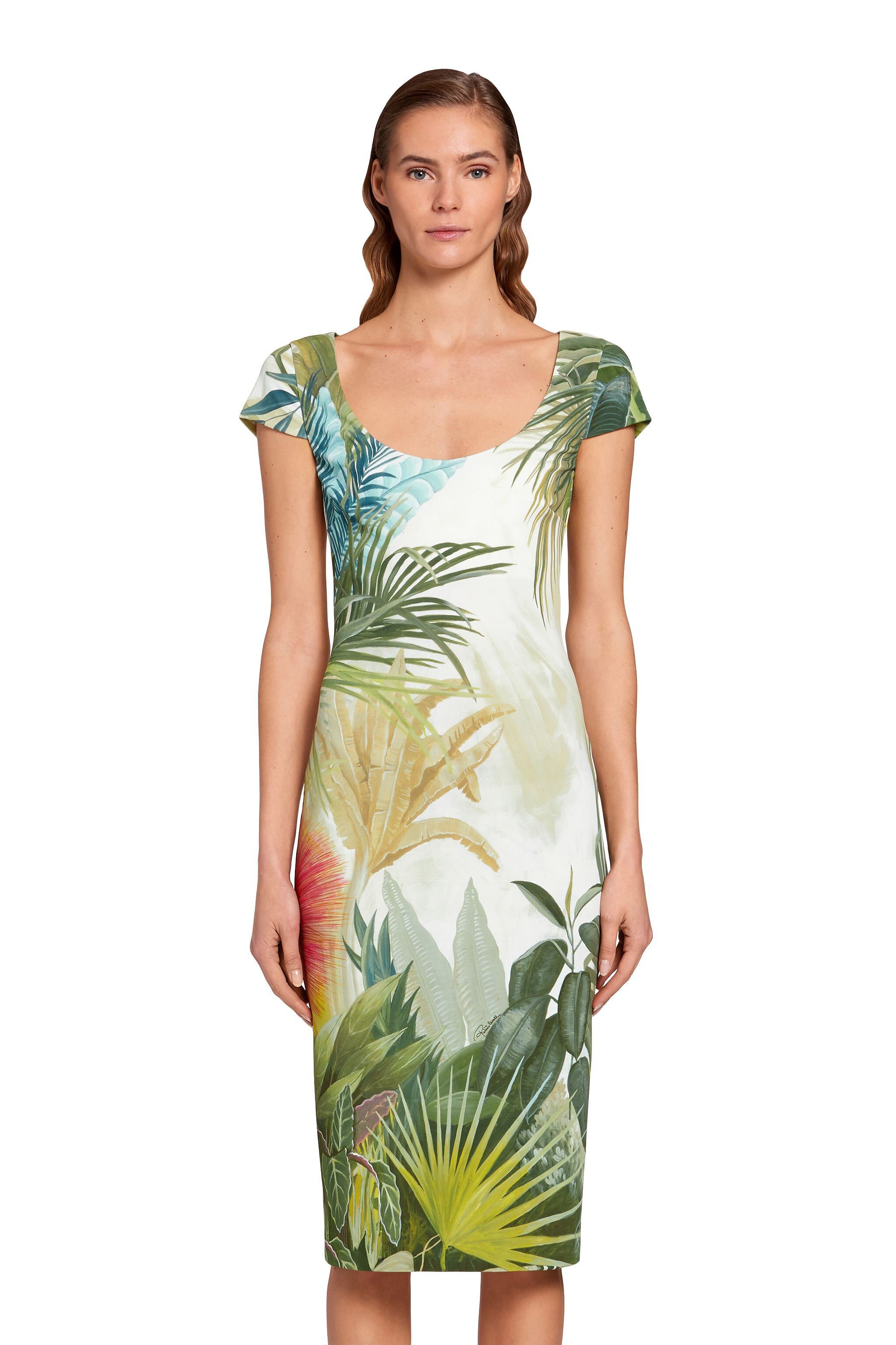 RC Le monde vegetale dress MULTICOLOR KWT147-JGV45