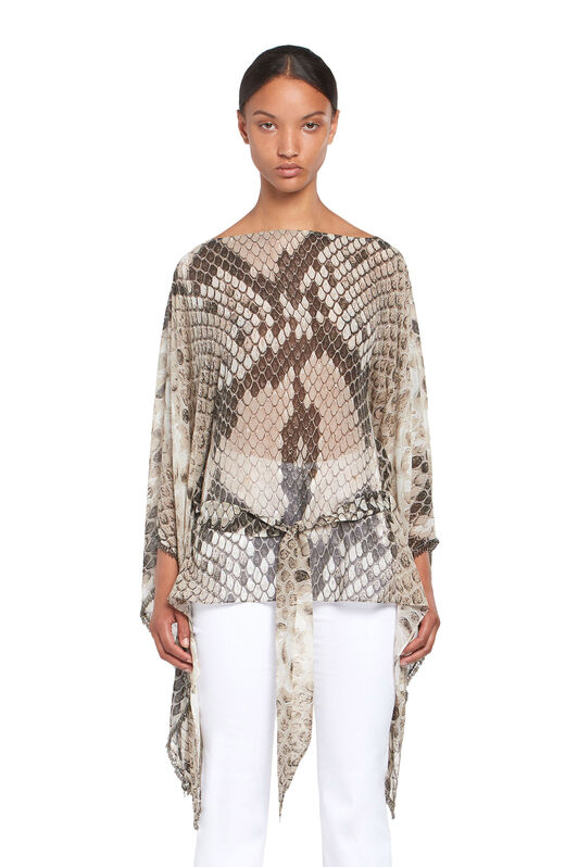 RC Macro Python Print Silk Kaftan RC Macro Python Print Silk Kaftan TAUPE IQR726-GFP64