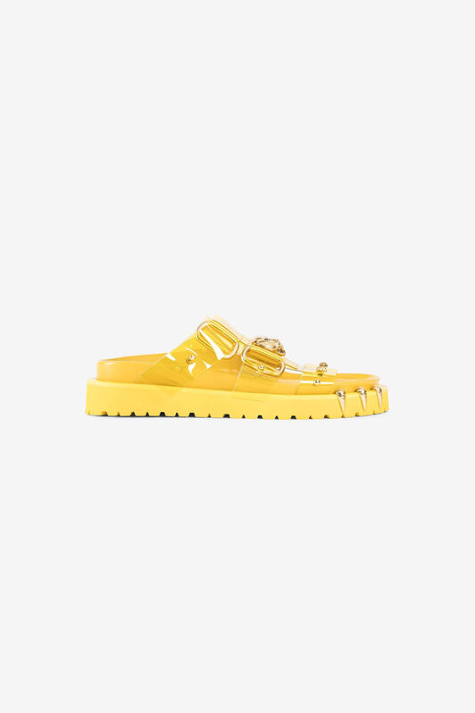 RC Panther Head PVC Sandals Yellow OWS008-PVC01