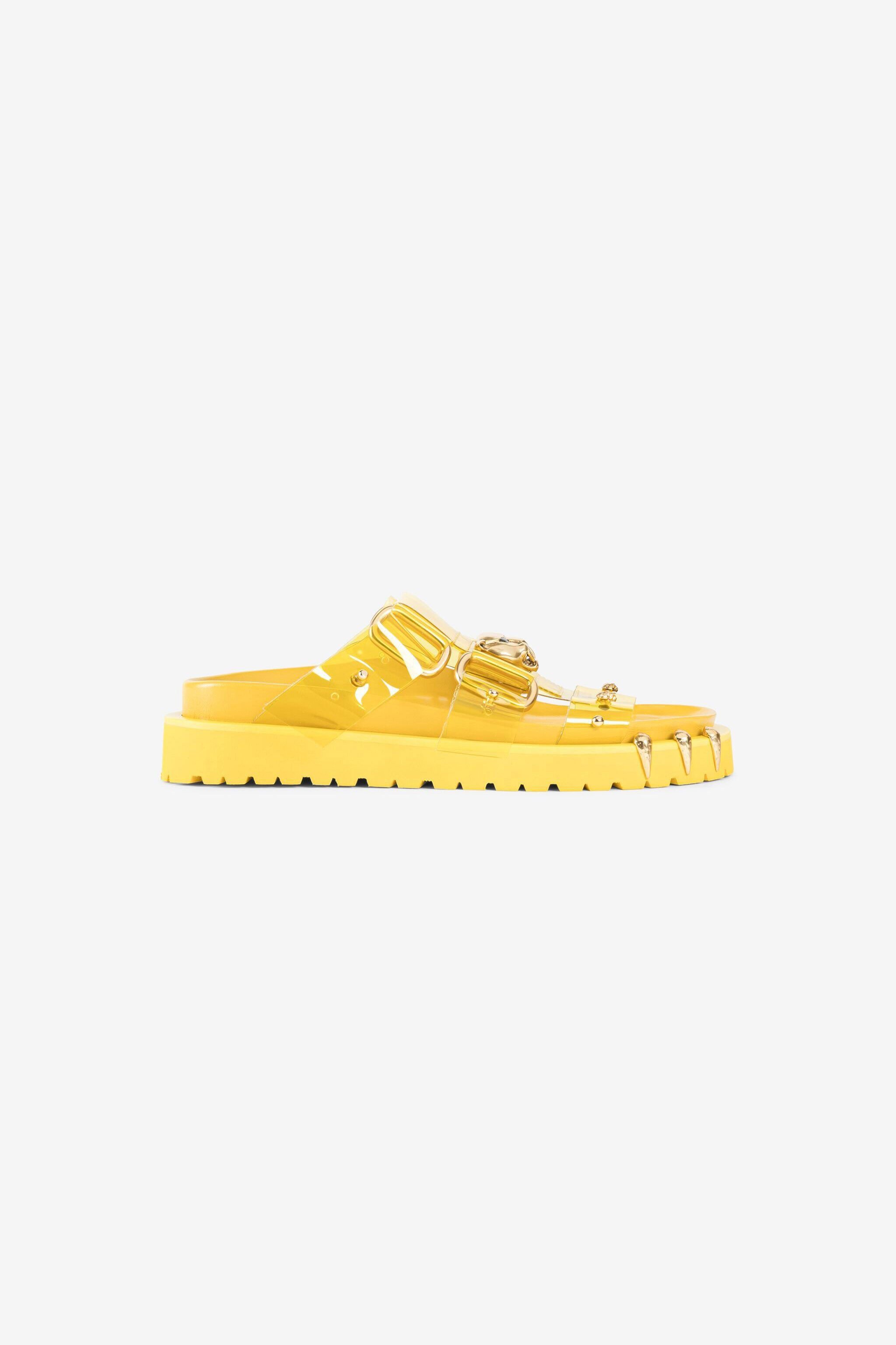 RC Panther Head PVC Sandals Yellow OWS008-PVC01