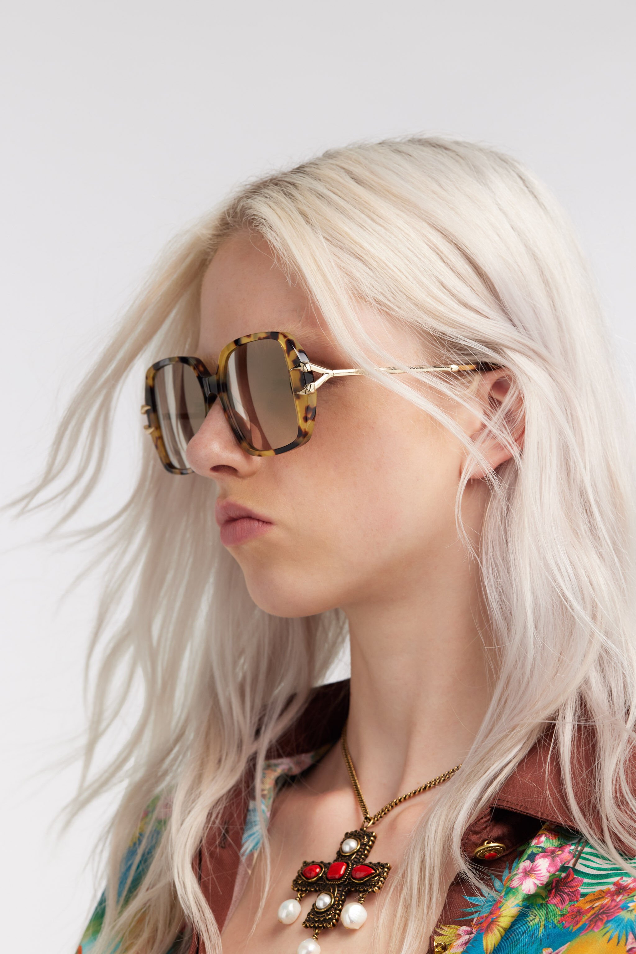 RC Sunglasses Roberto Cavalli Fang Collection Dark brown RALD74-ID302