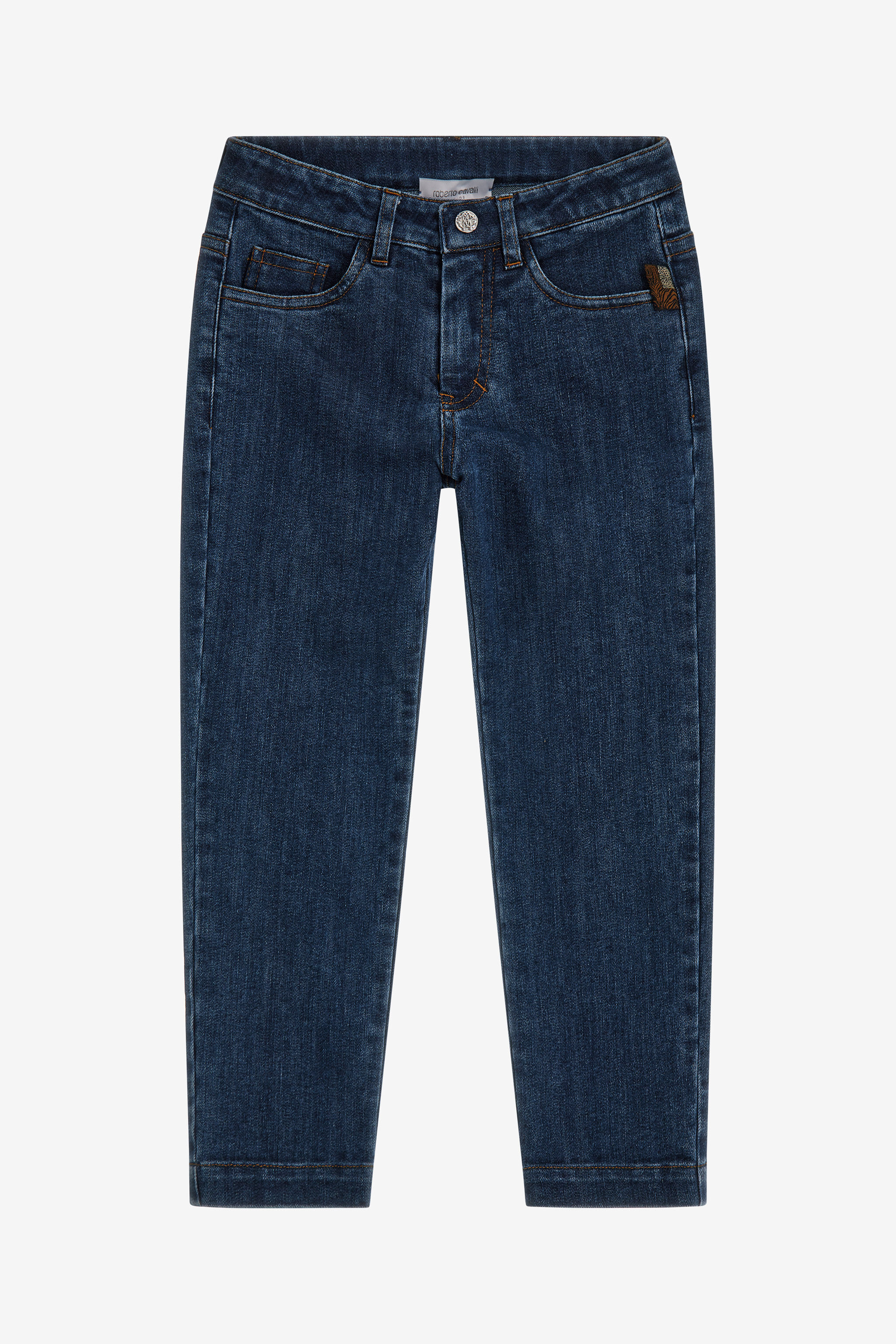 JU Jeans con logo Blu scuro SJJ208-DS015
