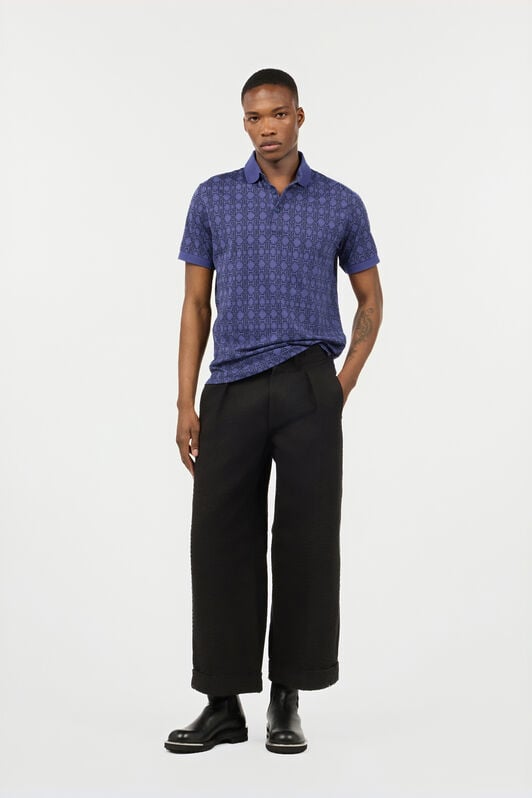 RC Polo Viola con Stampa Geometrica RC Polo Viola con Stampa Geometrica Navy POT64C-JFP66