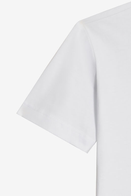JU Optical White T-Shirt with Feline Print OPTICAL WHITE VJT60N-JD001