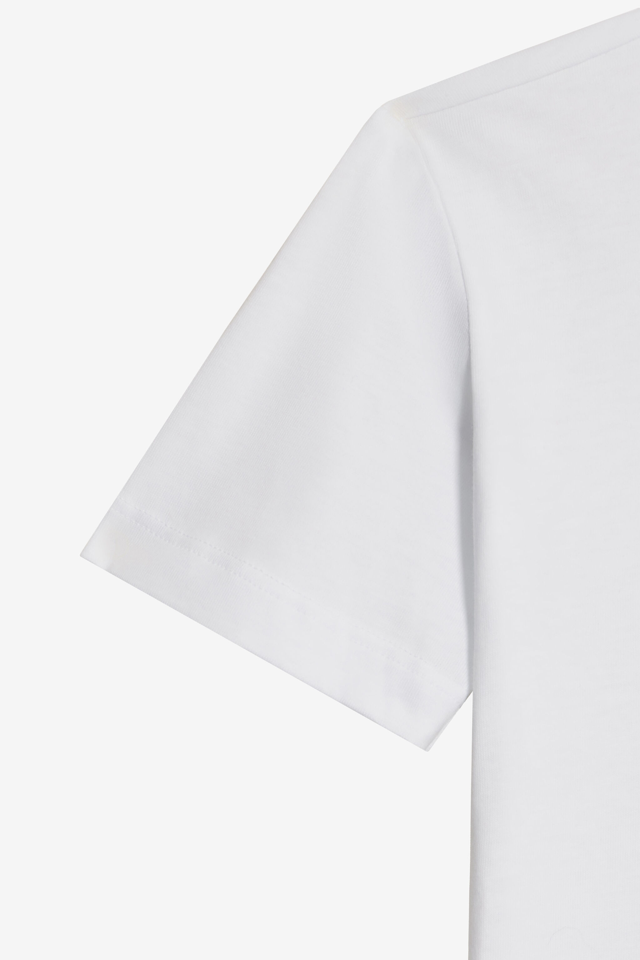 JU Optical White T-Shirt with Feline Print OPTICAL WHITE VJT60N-JD001