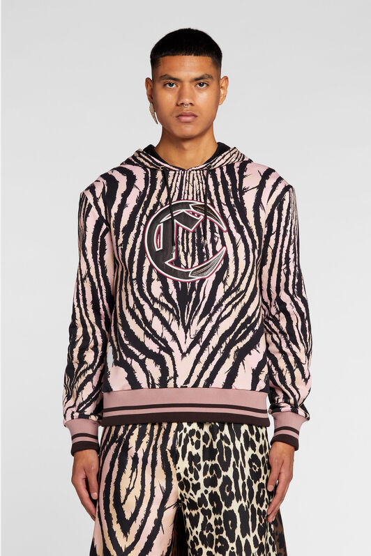 RC Freedom-Print Cotton Hoodie RC Freedom-Print Cotton Hoodie Black/Pink ORT69C-5OC80