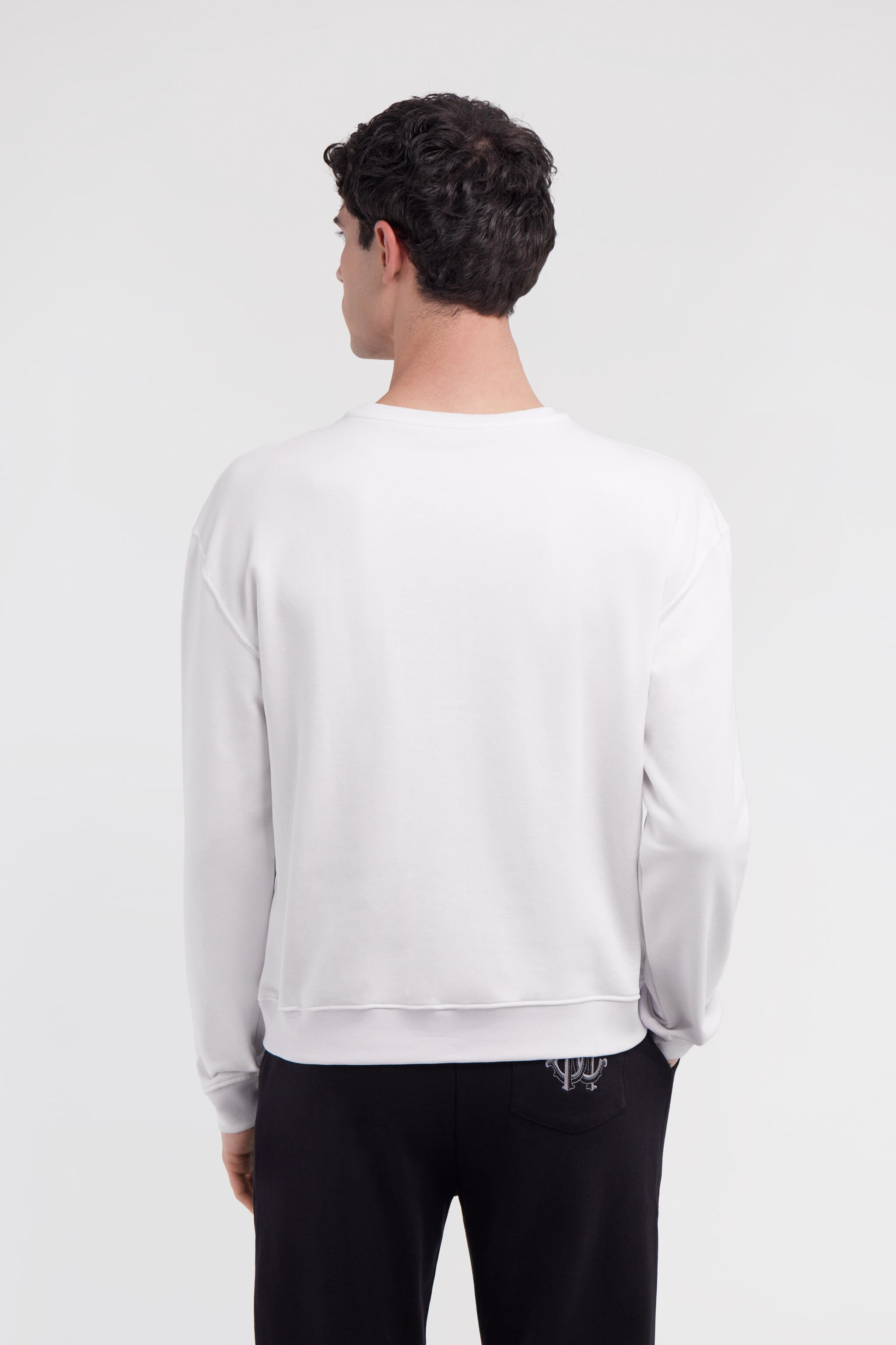 RC Sweatshirt with Logo Blanc NOT67B-CF052