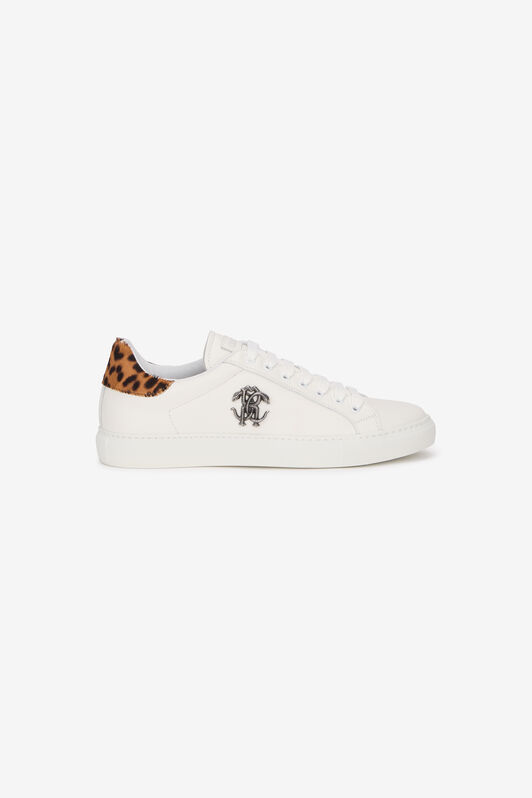 RC Sneakers Con Inserto Jaguar Skin Bianco URS074-PZA90