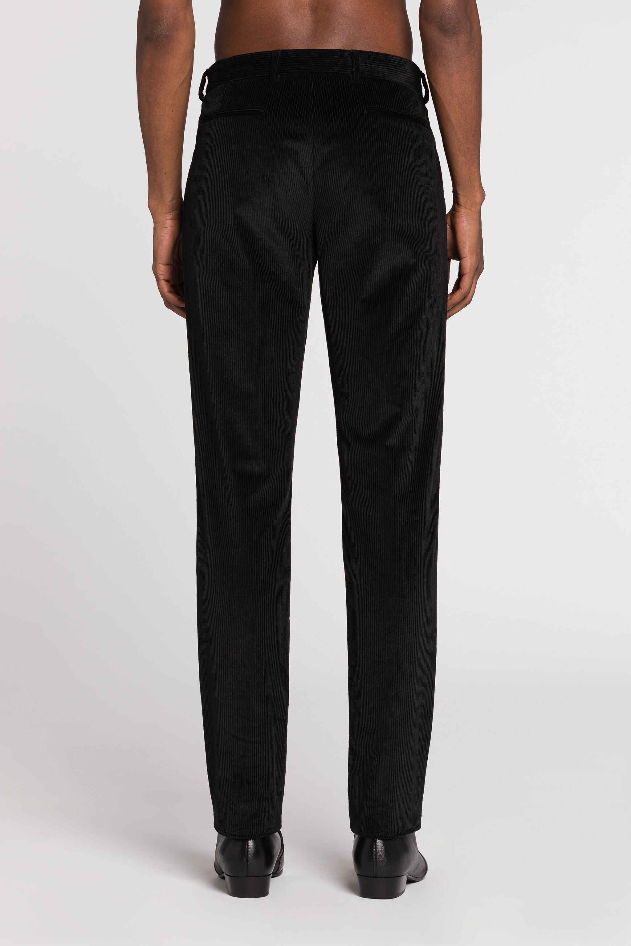 RC Tiger Tooth Corduroy Trousers Black RRT201-VL110