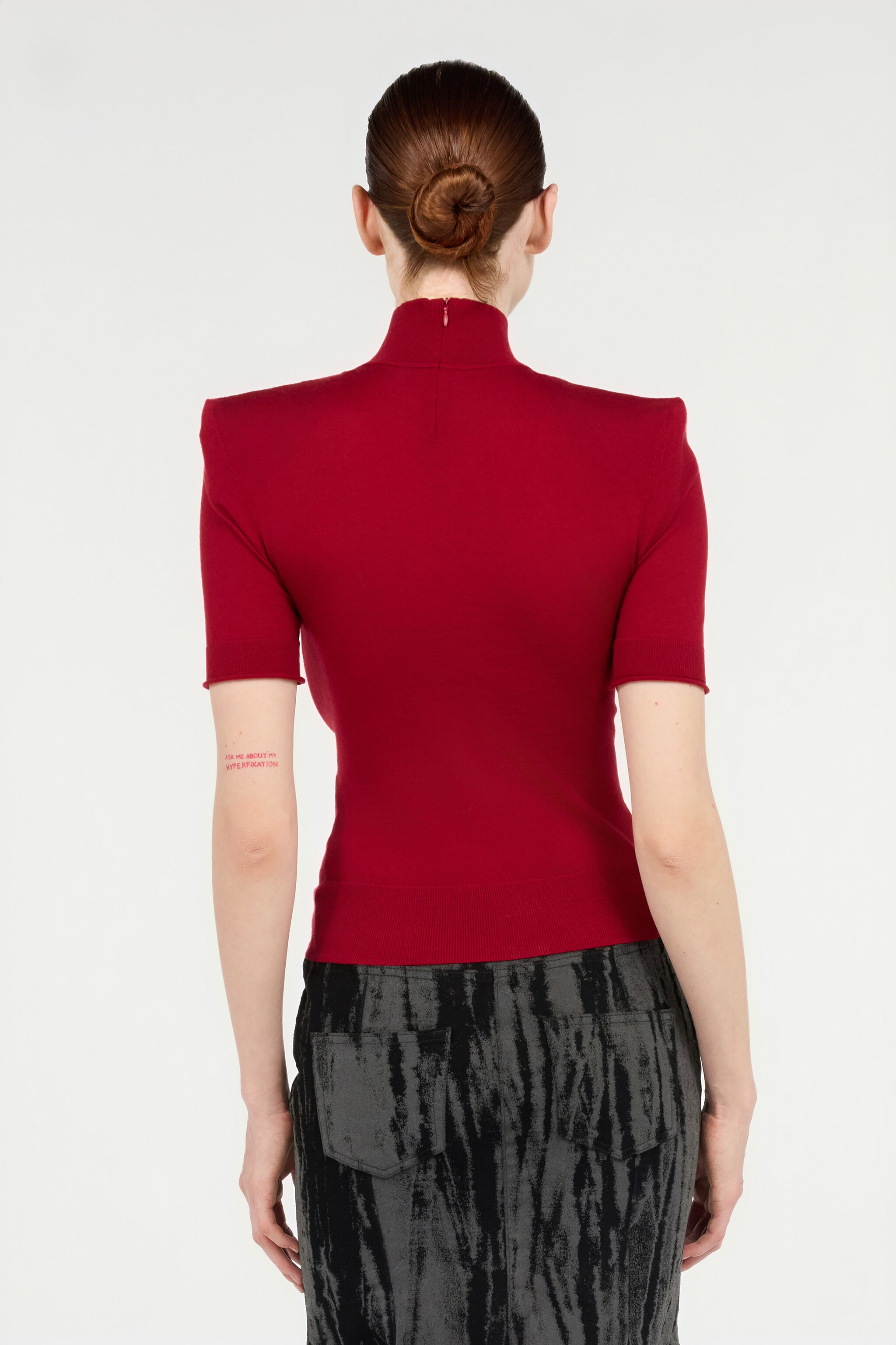 RC Dark Red High-Neck Sweater Red VWM605-MQ014