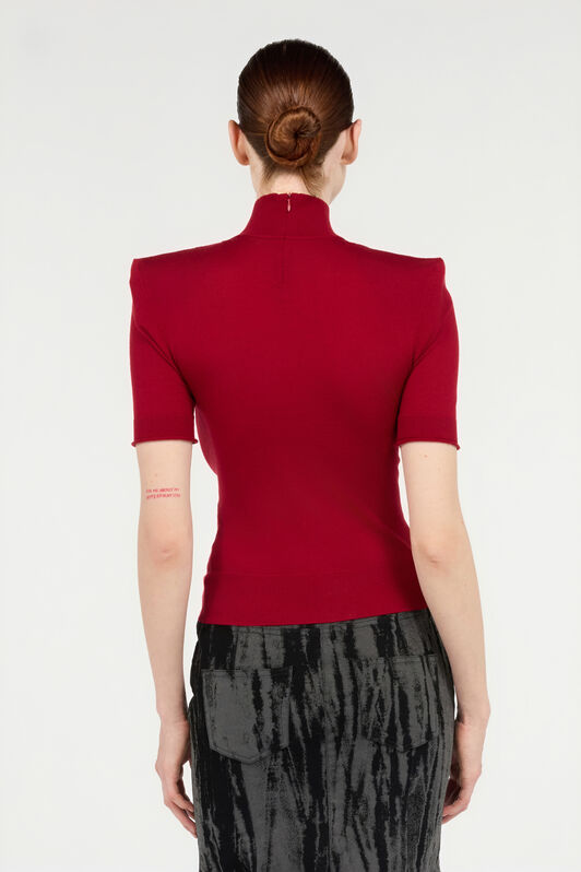 RC Dark Red High-Neck Sweater RC Dark Red High-Neck Sweater Red VWM605-MQ014