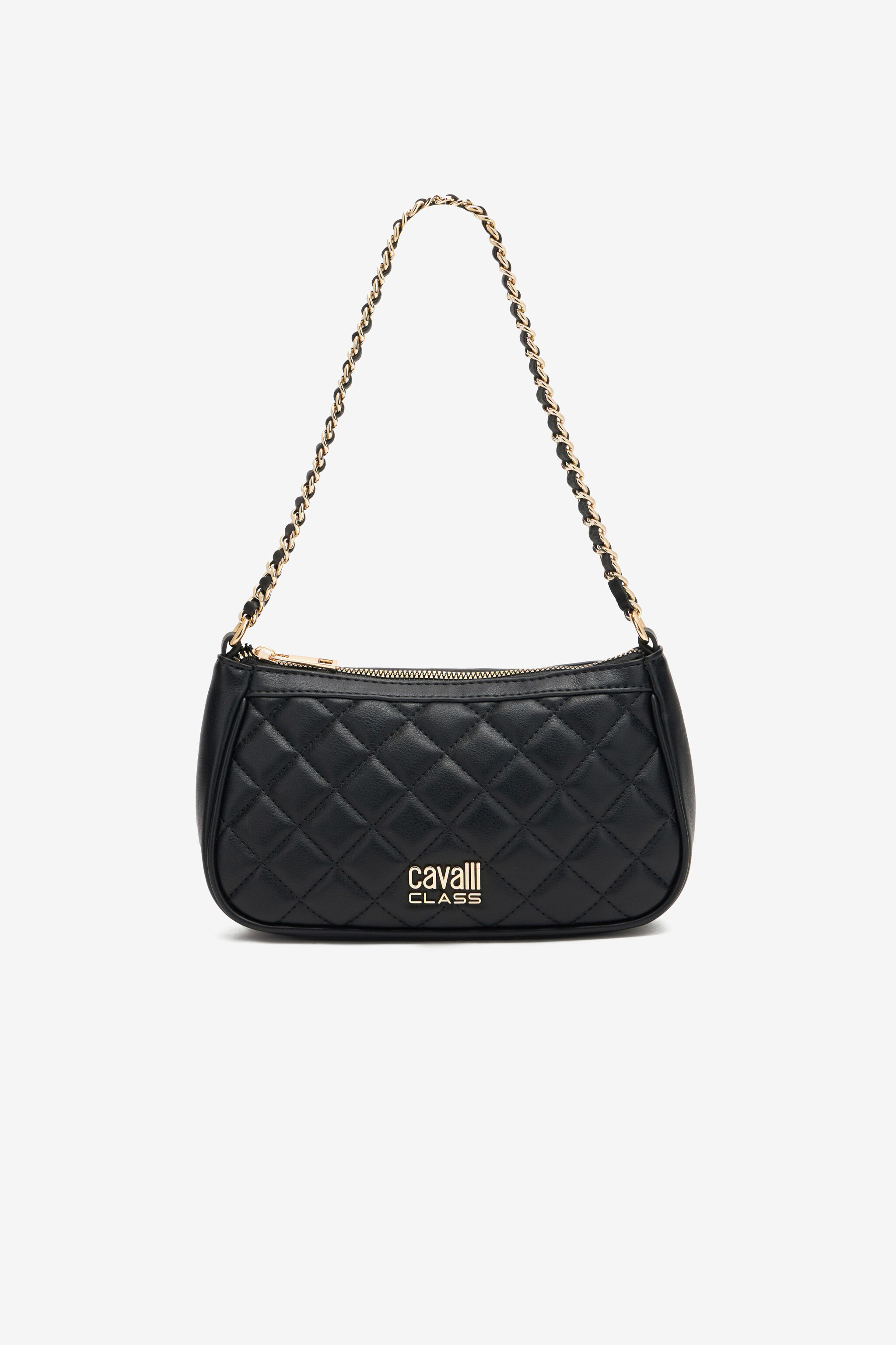 CL Borsa a spalla con impunture Cavalli Class Nero SXB01I-AB076